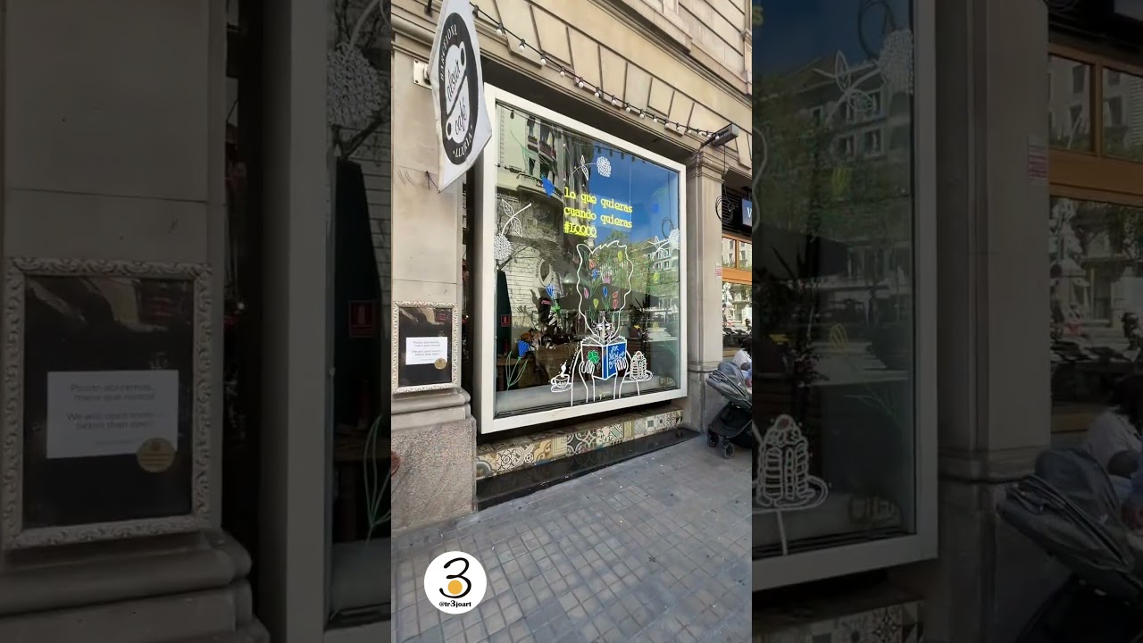 Window Art para Alsur Café. Abril 2025. Barcelona