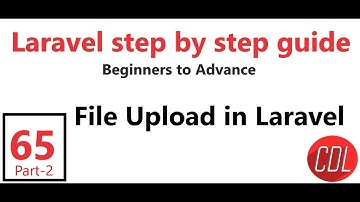 (65) Part-2 Upload file in Laravel | How to upload file in Laravel | Upload in Laravel
