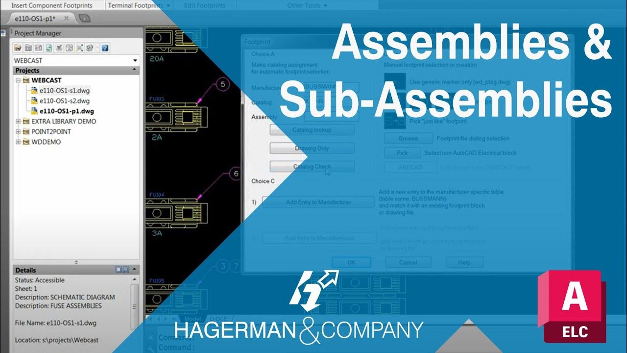 Working with Assemblies and Sub Assemblies in AutoCAD Electrical YouTube