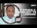 Stephen A. APOLOGIZES to LeBron James 