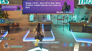 How to EASILY Earn XP in Star Wars Creator made islands not made by Epic in Fortnite locations Quest