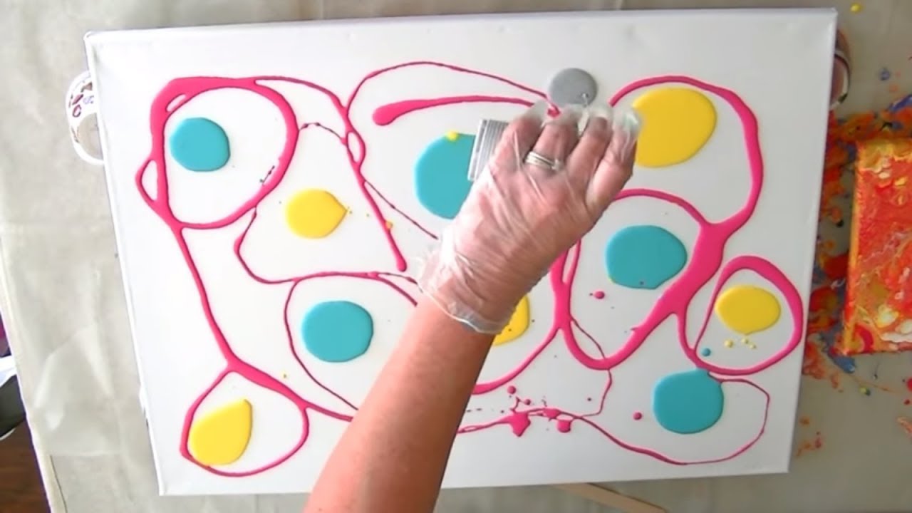 Paint Pouring for the first time! Cells | No Torch | Swiping & Dirty ...