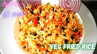 lunch box recipe|healthy lunch recipe|kids lunchbox ideas|just in 10 mins| mix veg fried rice