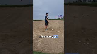 i think  I'm getting better a little in bunker shots  #golf #golfer #bunkershot #golfpractice