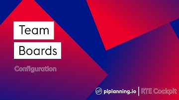 Team Boards  – piplanning.io RTE Cockpit (Lesson 5)