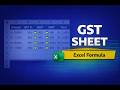 GST Calculation Sheet in Excel | GST Formula &amp; Invoice Example (Hindi)