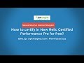 How to certify in new relic certified performance pro