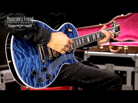 Gibson Custom Les Paul Custom 5A Quilt Top with Gold Hardware Electric Guitar