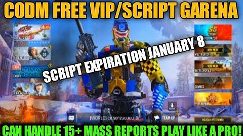 CODM FREE VIP SCRIPT GARENA 1.6.35 | CAN HANDLE 15+ REPORTS NO 10 YEARS BAN/CRASH/3RD PARTY DETECT