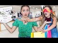 Buying EVERYTHING my TWIN Touches Blindfolded! *back to school*