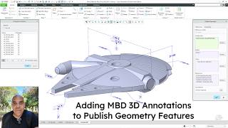 Creo Parametric - Adding MBD 3D Annotations to a Publish Geometry Feature - Top Down Design (TDD)