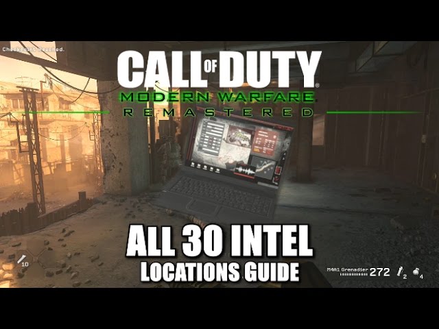 Call of Duty: Modern Warfare Remastered - All Intel Locations and How to  Unlock All Cheats - Guide