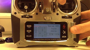 Spektrum DX8 V2.06 Aileron Elevator Travel Reverse Bug