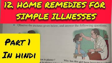 4th Std - EVS 1 - CHAPTER 12 HOME REMEDIES FOR SIMPLE ILLNESSES EXPLAINED IN HINDI-MAHARASHTRA BOARD