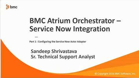BAO: Configuring the ServiceNow Actor adapter