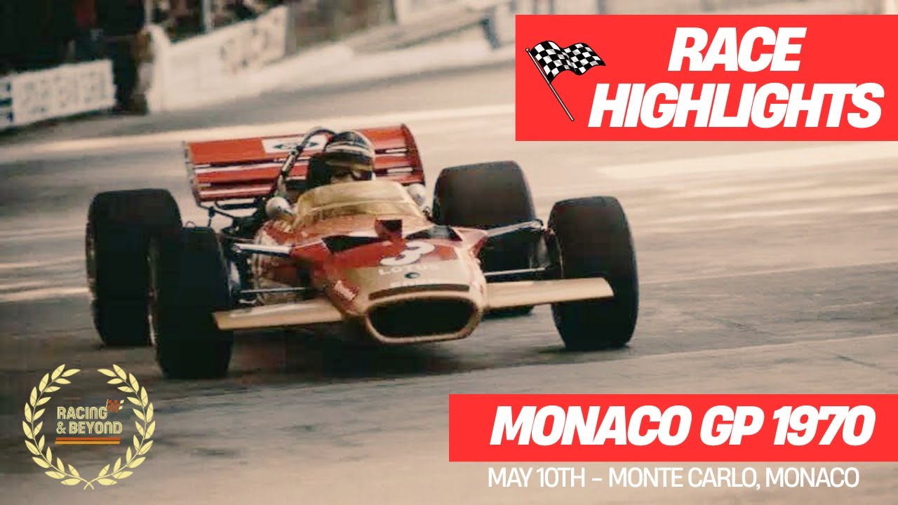 Formula 1 1970 Monaco GP | Brabham Crashes in the Last Corner | Race Highlights