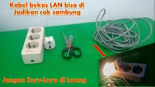 Cara Membuat Stok kontak/cok sambung mengunakan kabel lan atau utp_Tutorial Jinan