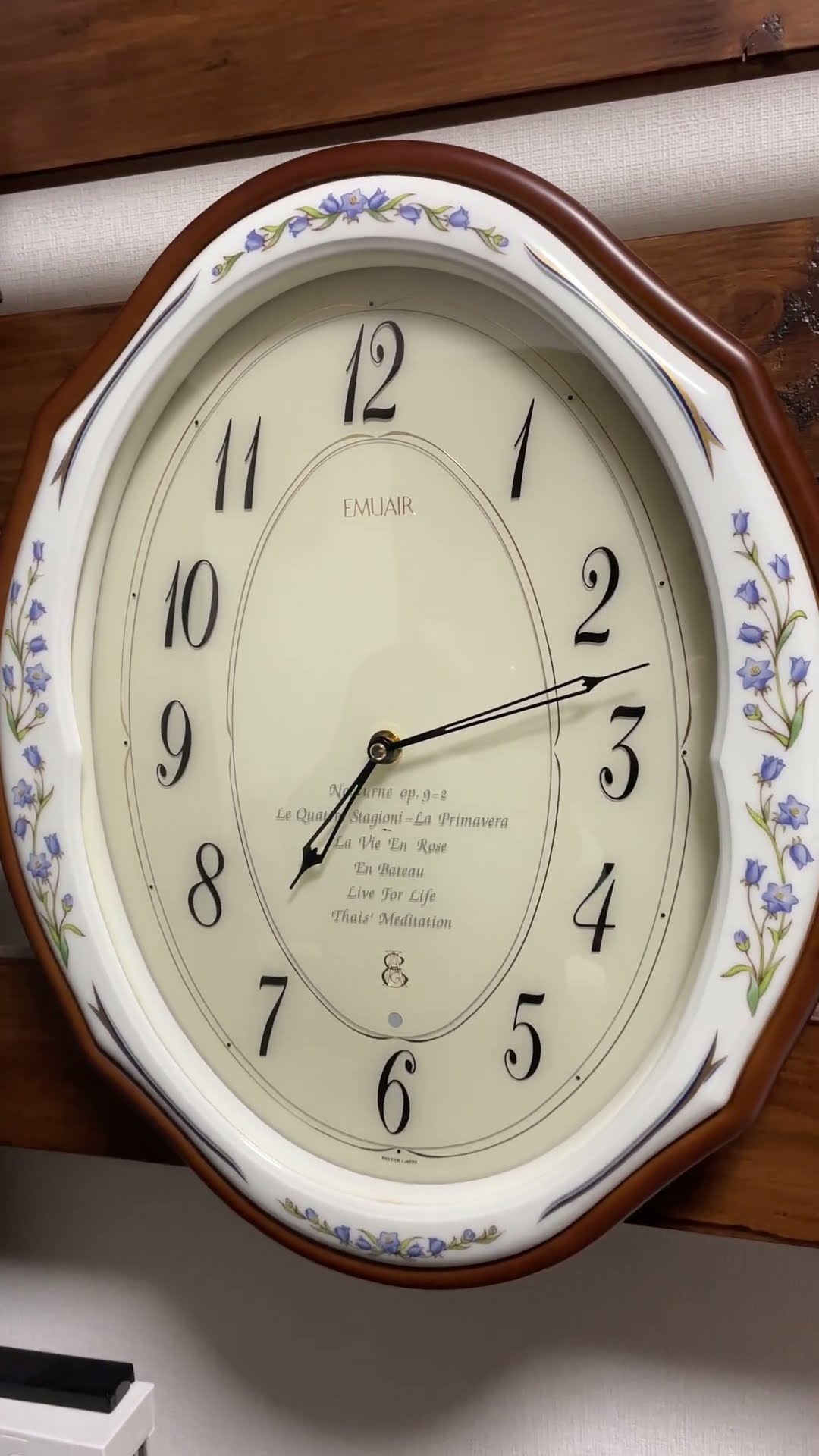 激レアモデル】RHYTHM EMUAIR M2 からくり時計 メロディ時計 ♪タイス