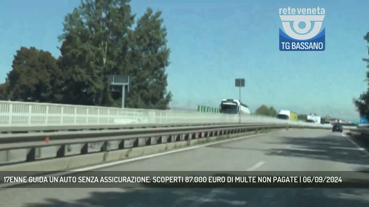 17ENNE GUIDA UN'AUTO SENZA ASSICURAZIONE: SCOPERTI 87.000 EURO DI MULTE NON PAGATE | 06/09/2024