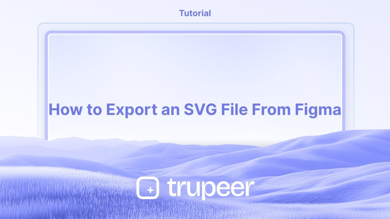 How to Export an SVG File From Figma - YouTube