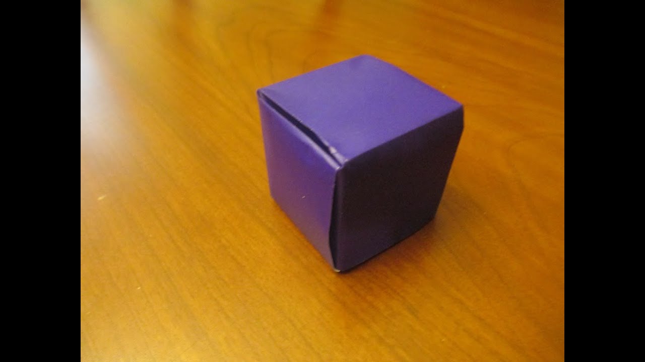 How to make an Origami Seamless Cube YouTube