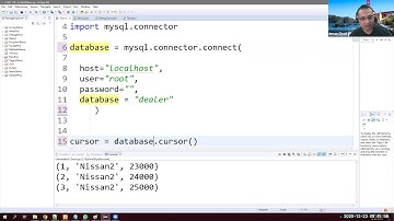 Python select data from MySQL database using Eclipse