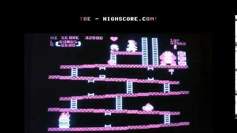 [TBE] Donkey Kong: Fireball Start - Atari 8-Bit emulated - HIGHSCORE.COM