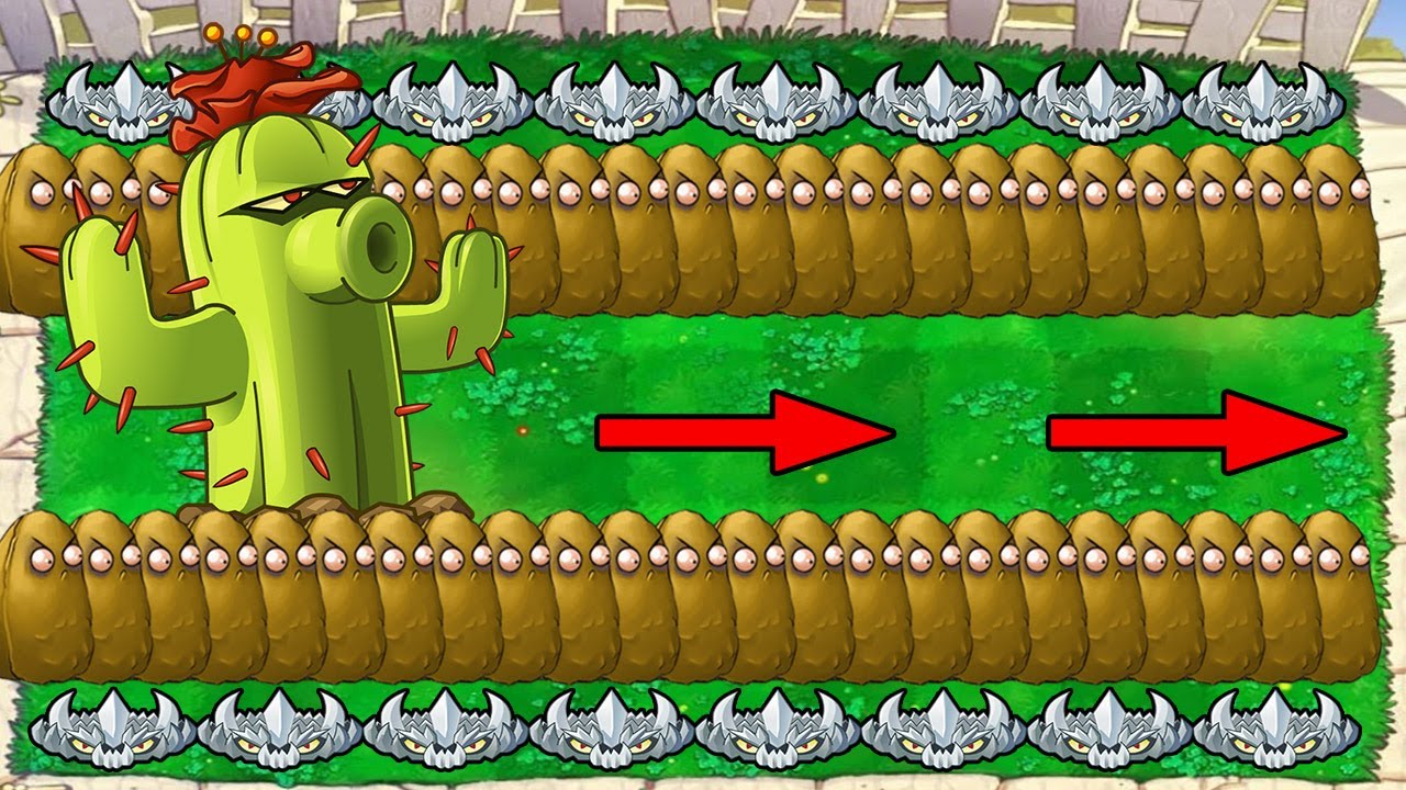 999 Cactus Vs Gargantuar Vs Dr. Zomboss - Plants vs Zombies Hack - YouTube