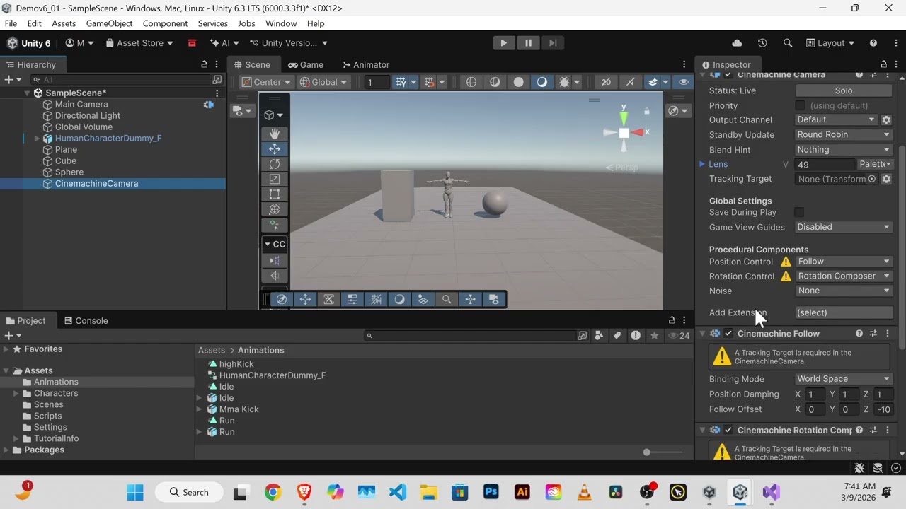 06 UNITY 6: Getting Started —follow cam