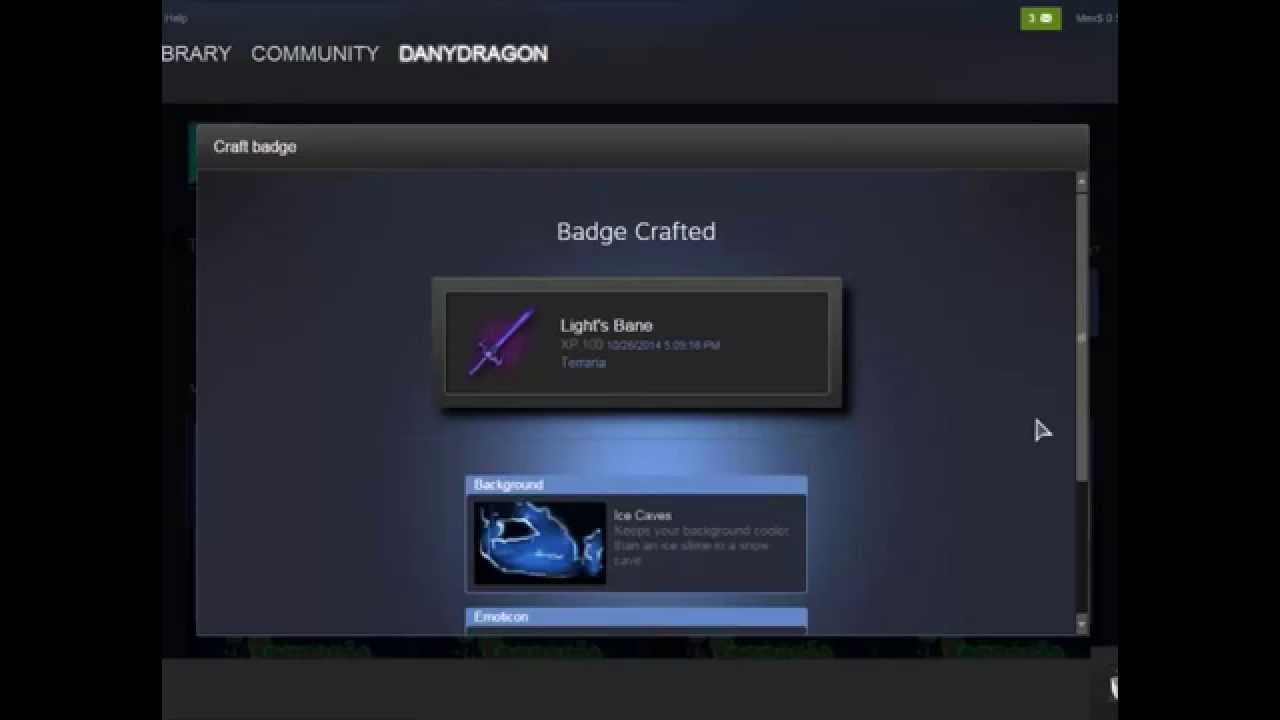 Crafting Terraria Badge level 1 - YouTube