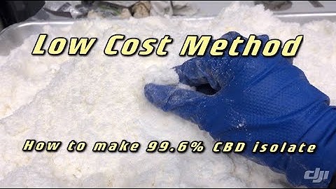 How to make CBD Isolate at 99.6% pure | Turn Distillate into Isolate !! | Free SOP write up