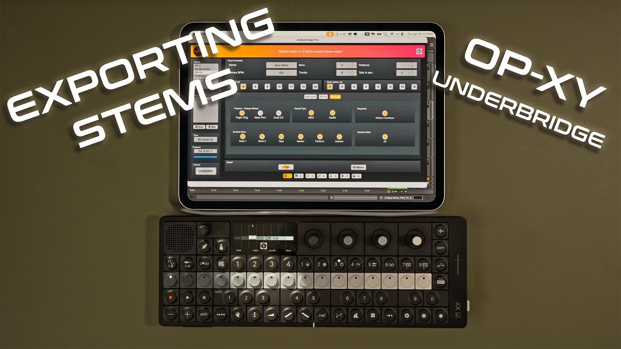 How I Export OP-XY Projects as Stems With Underbridge - YouTube