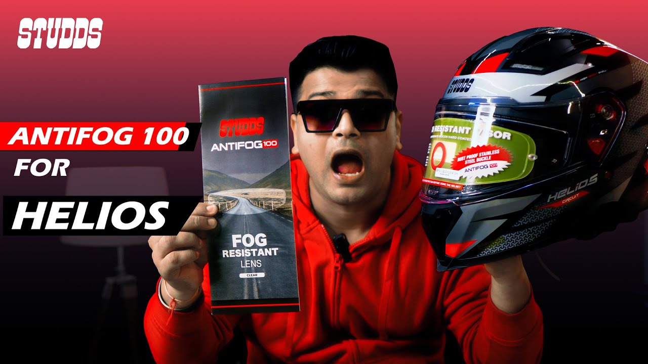 Now Available Antifog 100 for Studds Helios😍 Problem Solved | Helios D2 Circuit| Best Helmet in 3000