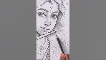 Radha Rani Drawing 😍 #shorts #art #drawing #radhakrishna