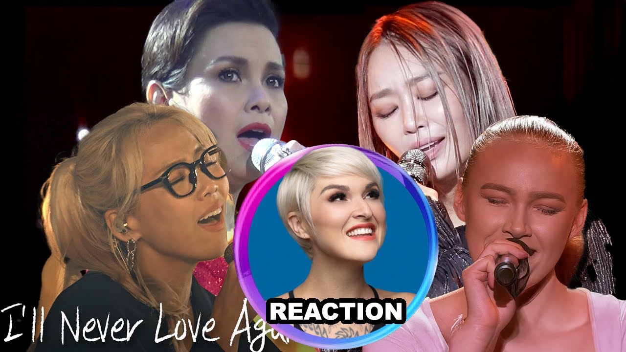 Vocal Coach Reacts to Sohyang Hyolyn Lea Salonga Amanda - I'll Never Love Again #소향 #효린 #leasalonga