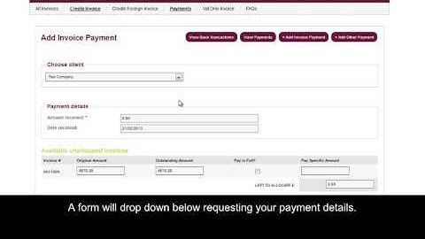 Freestyle Accounting Portal - How to Add an Invoice Payment