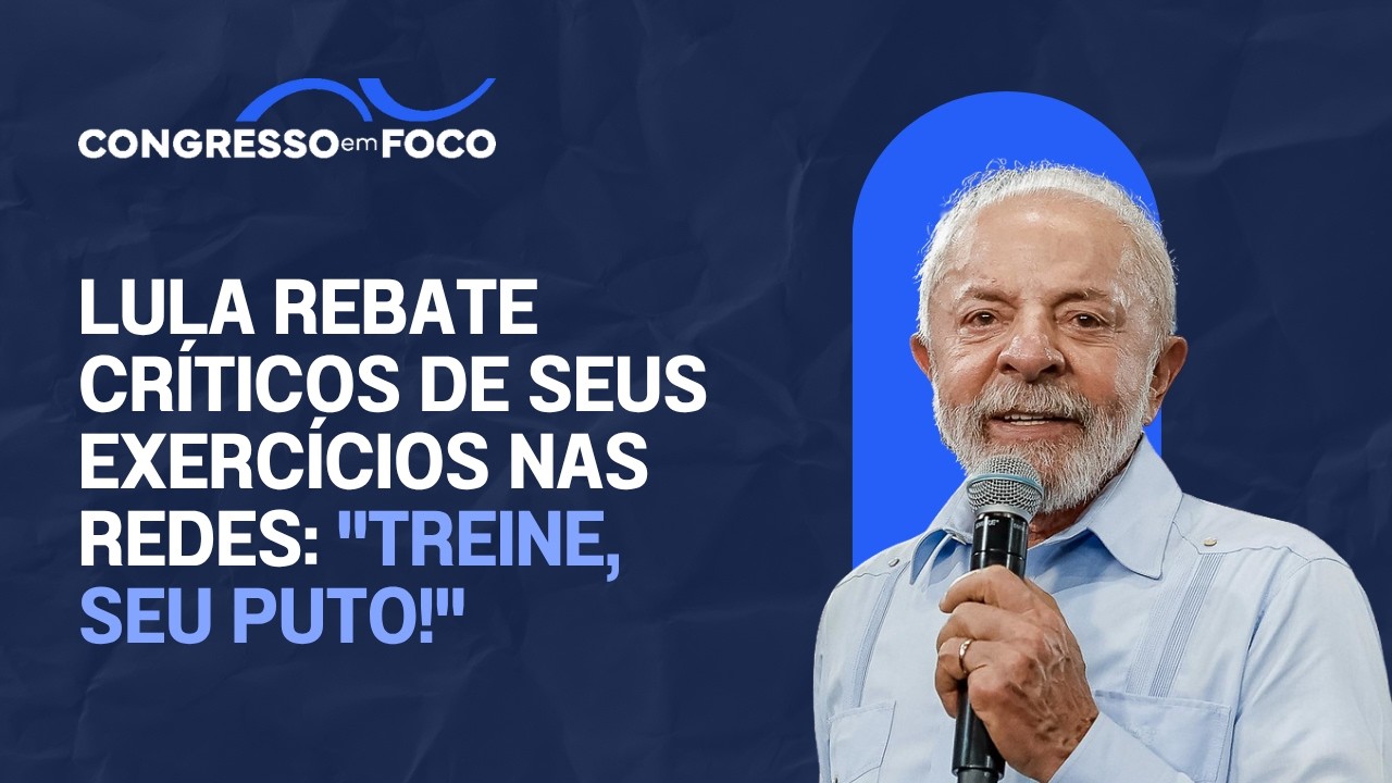 Lula rebate críticos de seus exercícios nas redes: "Treine, seu puto!" Lula rebate críticos de seus exercícios nas redes: "Treine, seu puto!"