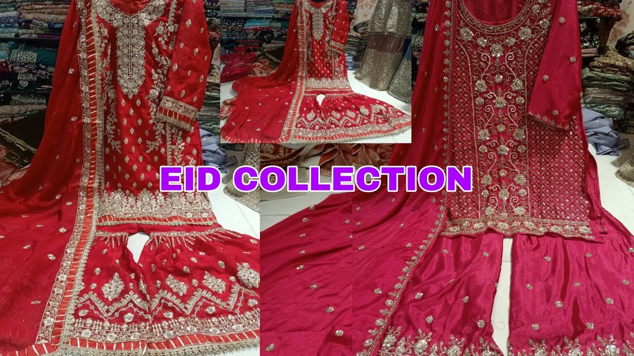 Ramadan eid collection semi stiched plazo long koti frock dress marital 