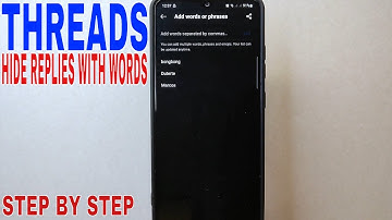 ✅  How To Hide Replies With Specific Words On Threads 🔴