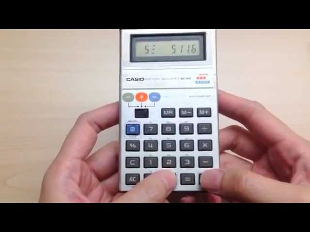 Casio MG-880 Calculator with Melody and Invaders Game class=