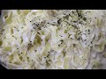Tjestenina pilav tagliatelle  u bijelom umaku - Pasta  tagliatelle in white sauce