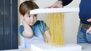 How Strong Is Spaghetti DIY Science Experiment Ideas for Kids!