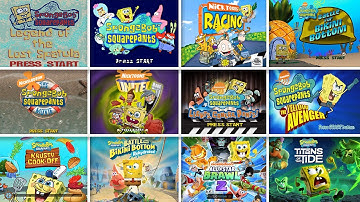 Evolution of SpongeBob SquarePants Games Start Screen intro (2000 - 2025)
