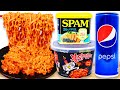 까르보 불닭볶음면 먹방 Mukbang Fire Spicy Noodle 불닭 떡볶이 ASMR Labeat 랩잇 