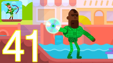 Bowmasters Gameplay Walkthrough Part - 41 Cyberstar (iOS,Android)