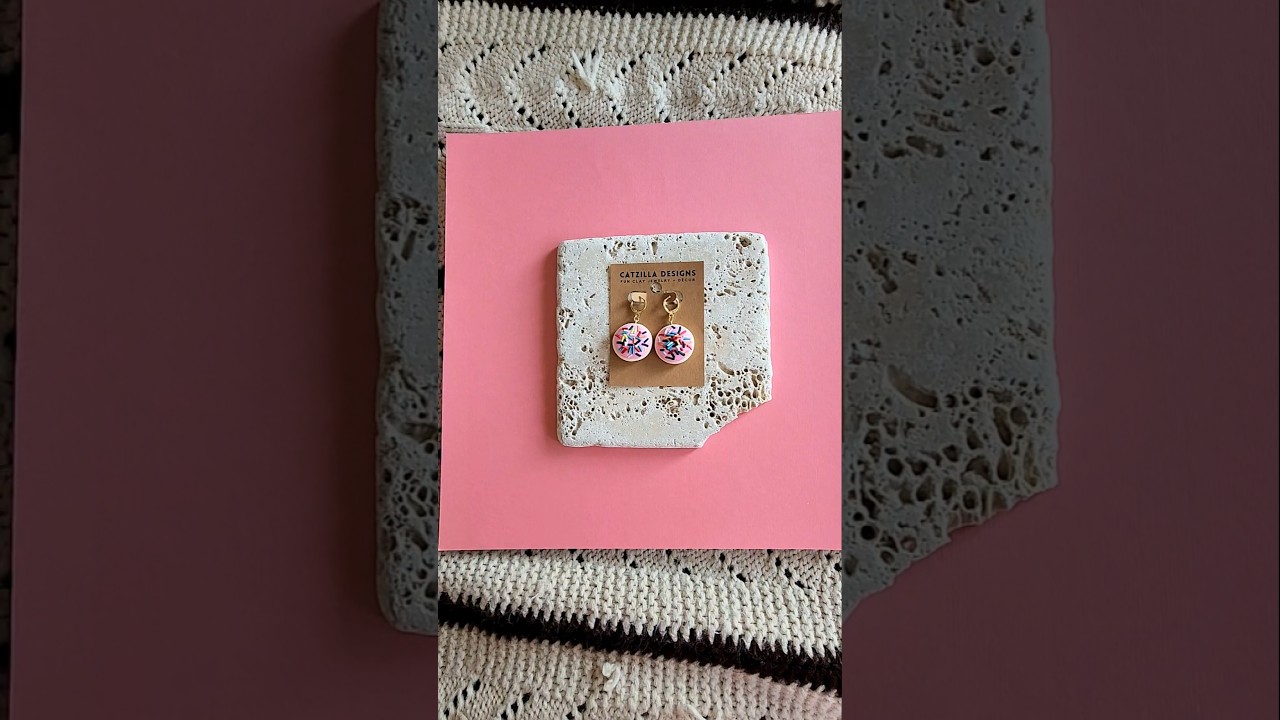 Pink Sugar Cookies Earrings. Now in our Shop! 
