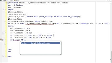 Belajar Delphi - Pertemuan 5 ( Menggunakan Trigger )