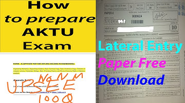 #UPTU #AKTU #LEET AKTU Lateral Entry Syllabus 2021 | AKTU Lateral Entry paper Free download |