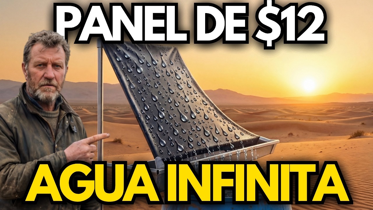 Este Panel de $12 Genera Agua INFINITA del Aire | ¿Por qué lo Prohibieron?