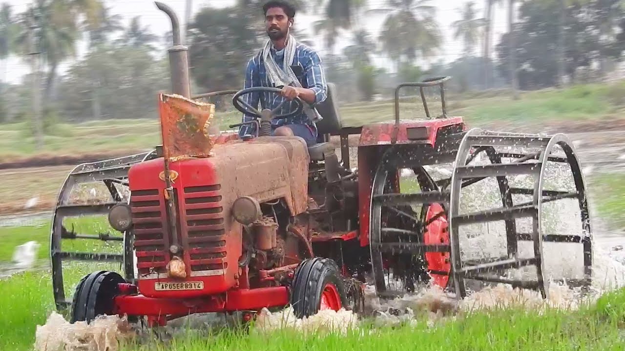 Mahindra Tractor Full Cage Wheel Videos Tractors Working in Hard Soil